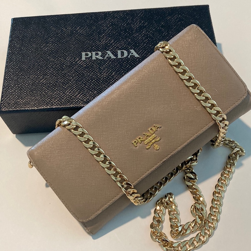 Prada Wallet *Chain Sold Separately*